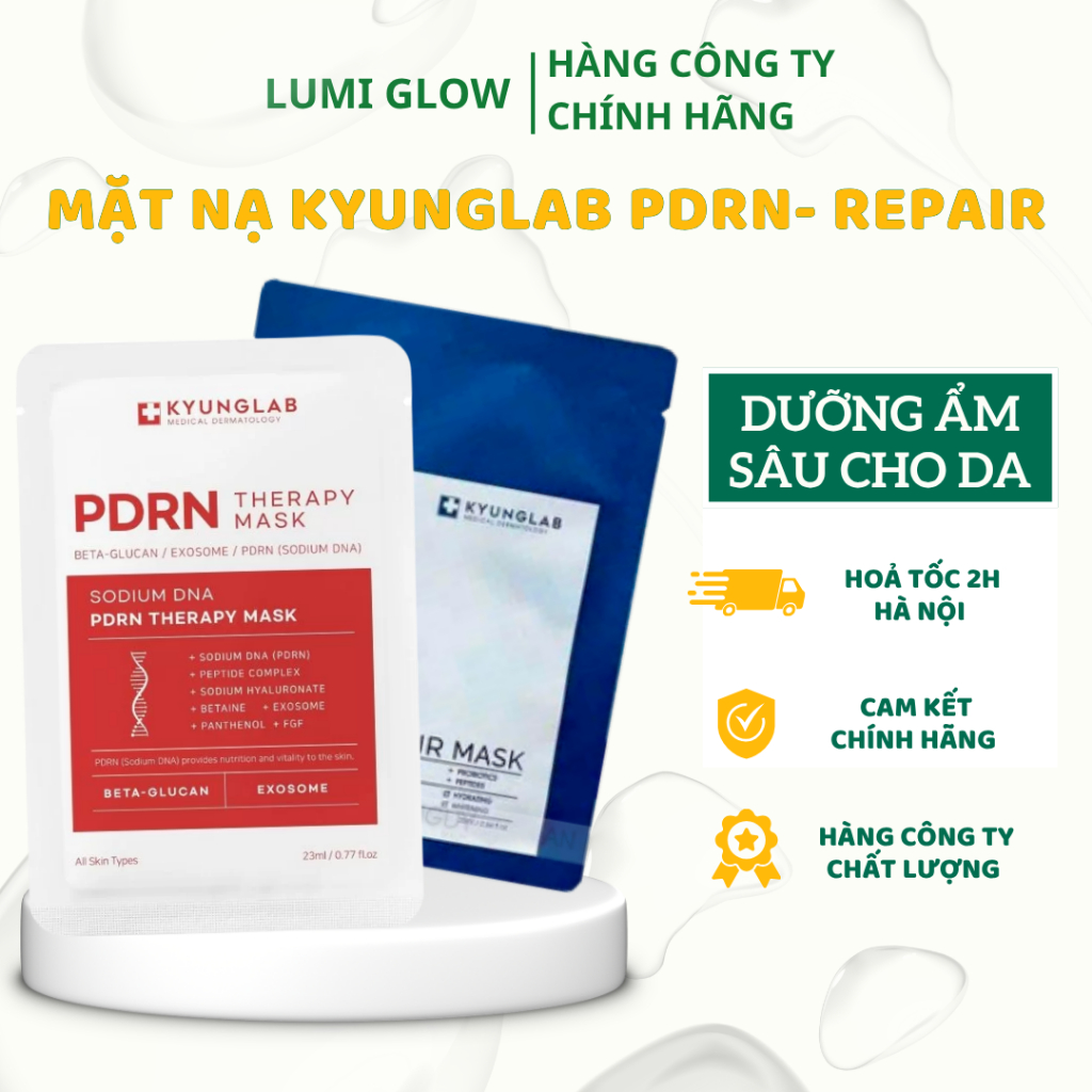 Mặt Nạ KyungLab PDRN Phục Hồi Tái Tạo Da Mặt Nạ Repair Kyunglab Dưỡng Ẩm Làm Dịu- Lumi Glow Skin