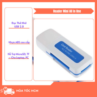 Combo 10 Đọc Thẻ Nhớ USB 2.0 All In One – Hỗ Trợ MicroSD, TF – Cho Laptop, PC