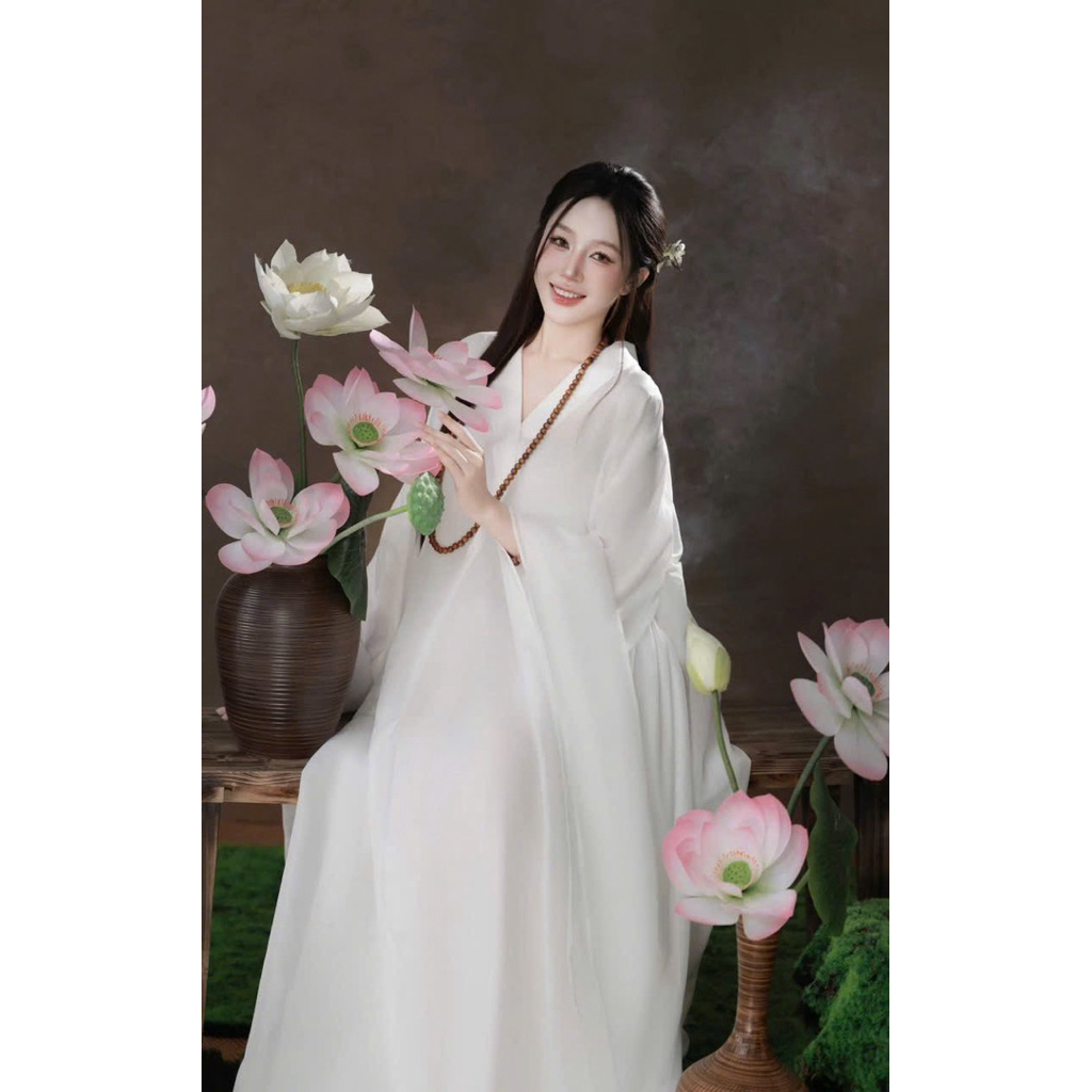 sét choàng trắng 2 lớp kèm chân váy
