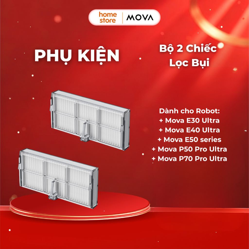 Bộ 2 Chiếc Lọc Bụi Cho Mova E30 Ultra/ E40 Ultra/ E50 series/ P50 Pro Ultra/ P70 Pro Ultra