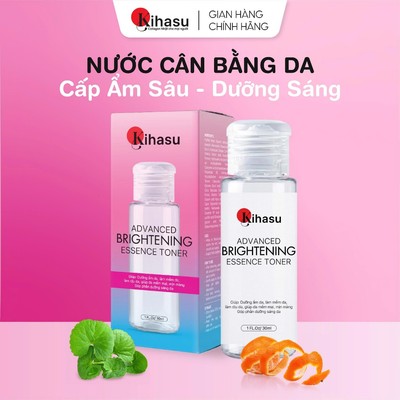 Toner Essence Nước Cân Bằng Da Kihasu Rau Má Panthenol Dưỡng Sáng, Cấp Ẩm Làm Dịu Da Nhạy Cảm 30ml