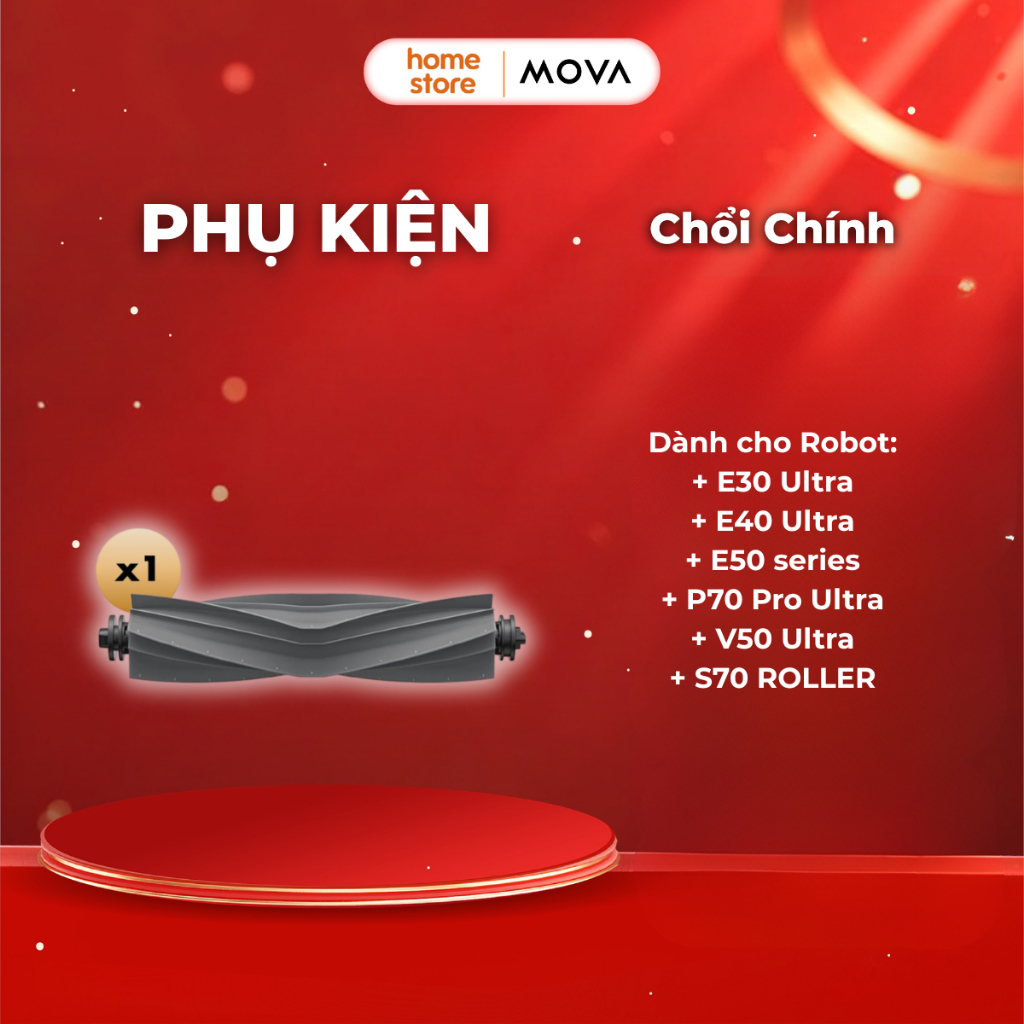 Chổi Chính Cho Mova E30 Ultra/ E40 Ultra. E50 series/ P70 Pro Ultra/ S70 ROLLER