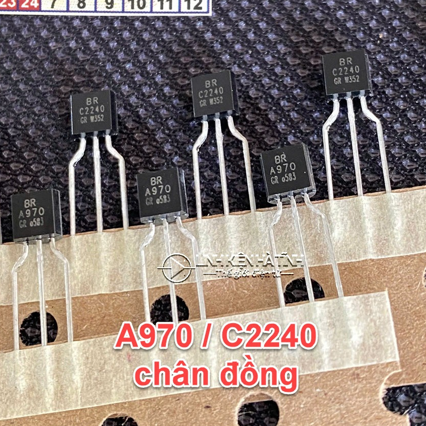 Túi 15 cặp A970 , C2240, 2SA970 ,2SC2240,c2240 transistor, 970 2240 cặp sò đệm ngon zin
