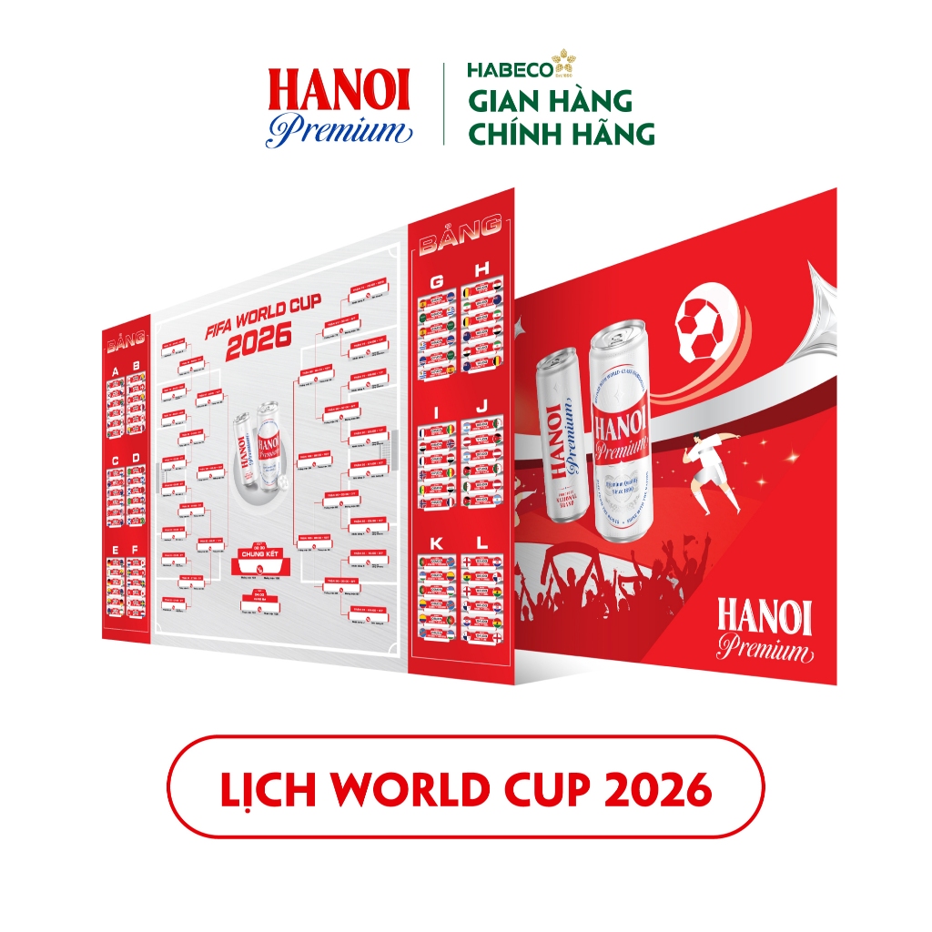 [GIFT] QUÀ TẶNG KHÔNG BÁN - Lịch World Cup 2026 - HABECO