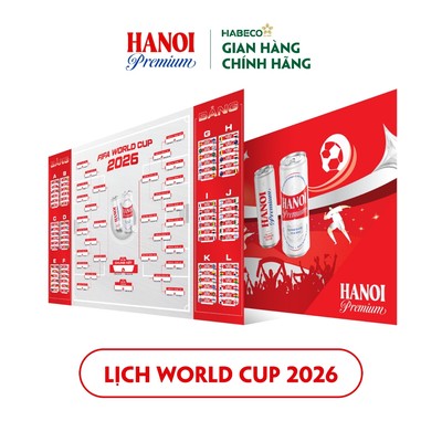 [GIFT] QUÀ TẶNG KHÔNG BÁN - Lịch World Cup 2026 - HABECO