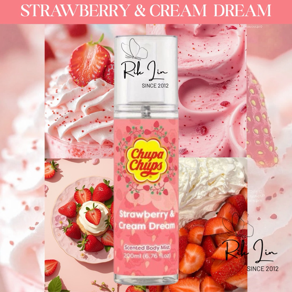 STRAWBERRY & DREAM CREAM |STRAWBERRY SPONGE CAKE| BOURBON STRAWBERRY & VANILLA | WHIPPED _Xịt Thơm B