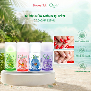 Nước Rửa Dưỡng Móng Tay Cao Cấp Acetone Hương Bơ, Kem, Đào, Lavender Mỹ Phẩm Quyên Cung Cấp Vitamin 40ml / 125ml