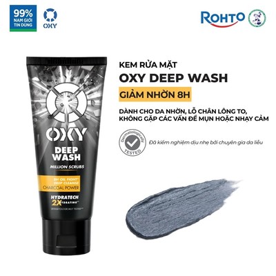 [HÀNG TẶNG - KHÔNG BÁN]Kem rửa mặt có hạt sạch sâu OXY Deep Wash (Scrub) 100g