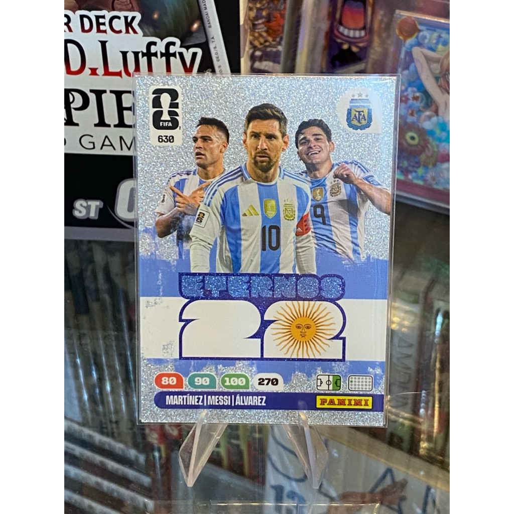 [THẺ HIẾM NHẤT MÙA] Thẻ Mùa Vô Địch World Cup 2022 LIONEL MESSI Panini World Cup 2026 ETERNOS #630