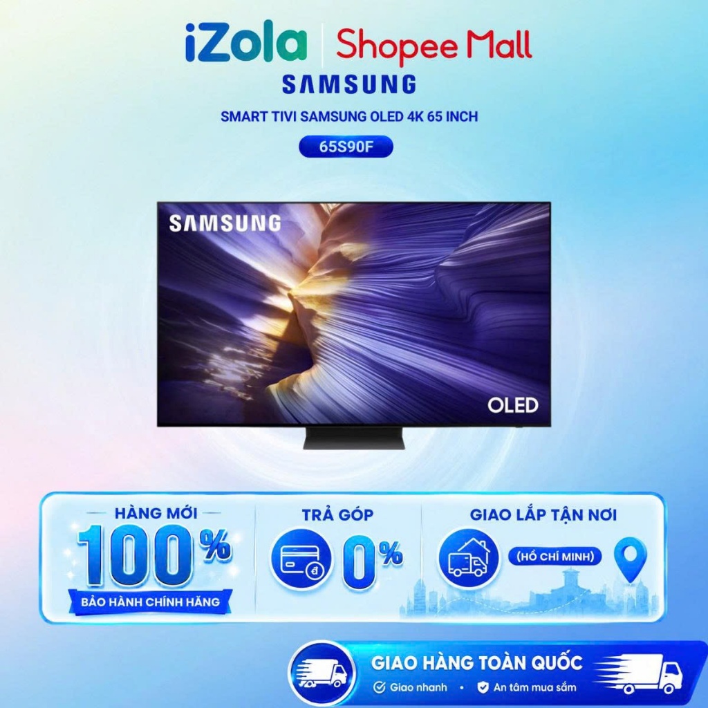 65S90F - Smart Tivi OLED Samsung AI 4K 65 inch QA65S90F - Hàng chính hãng