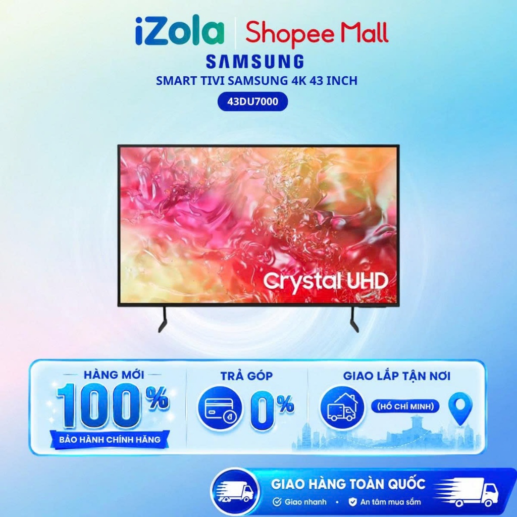 43DU7000 - Smart Tivi Samsung UHD 4K 43 inch 43DU7000 - Hàng Chính Hãng