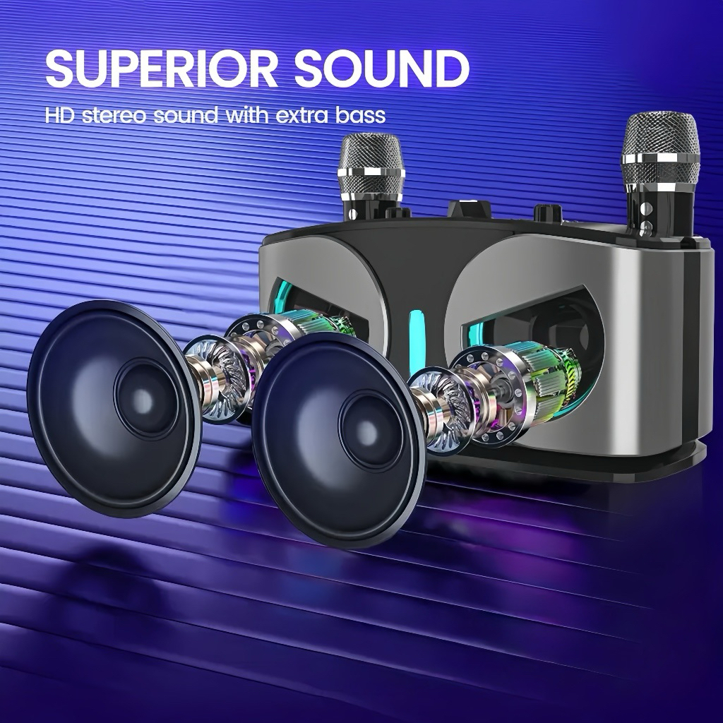 Loa Karaoke Di Động JK Box A922 -Tặng Kèm Micro Không Dây, Vỏ Bọc Da Sang Trọng, Âm Bass Mạnh Mẽ