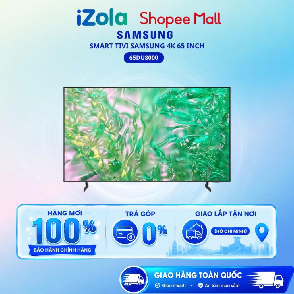 65DU8000 Smart Tivi Samsung 4K 65 inch UA65DU8000 - Hàng Chính Hãng