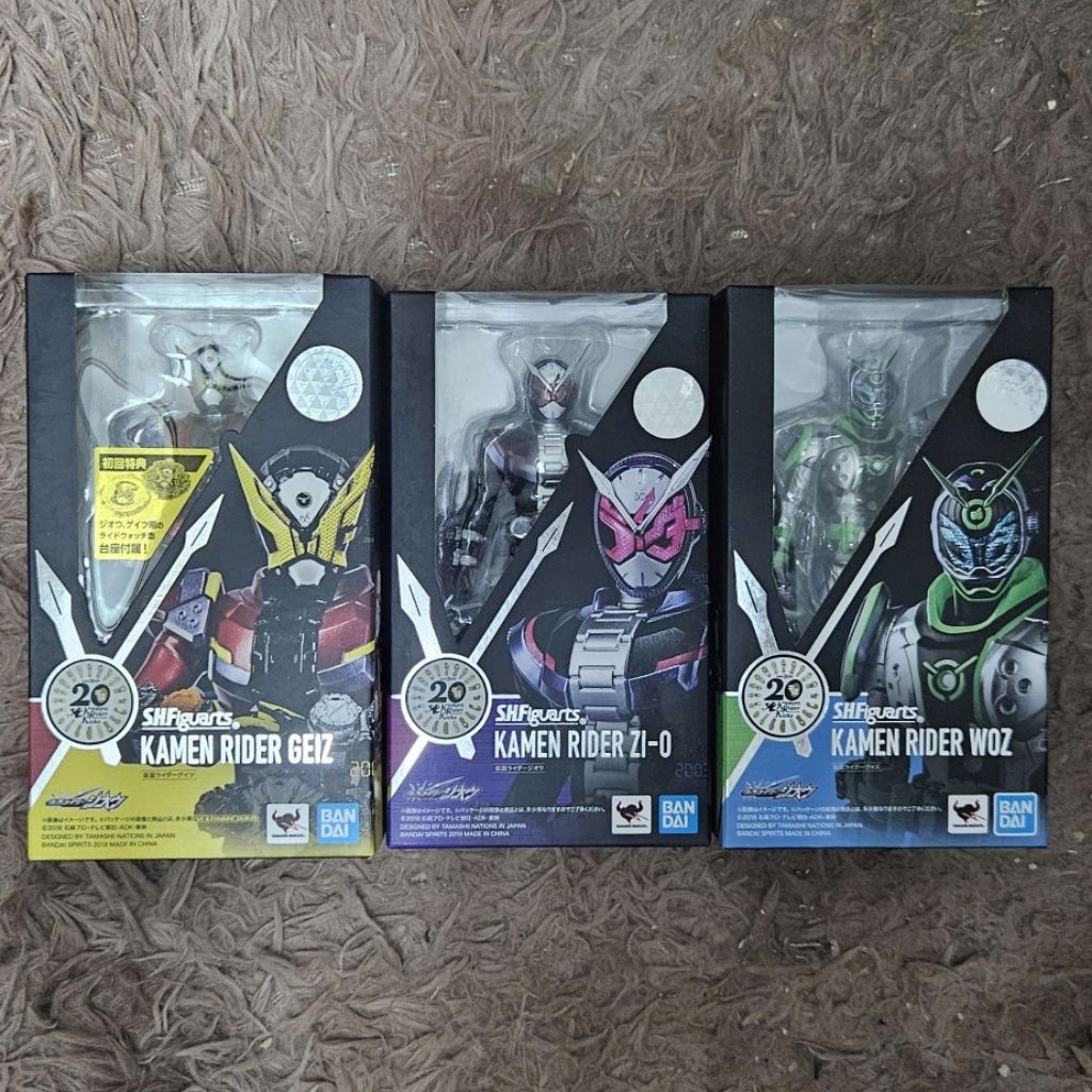 SHFiguarts - Đồ chơi mô hình hiệp sĩ mặt nạ ma vương SHF Kamen Rider Zio / Geiz / Woz / Ohma
