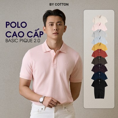 [BEST SELLER] Áo Thun Polo Nam Cao Cấp Basic Pique 2.0 - Luôn Tặng Hộp Đóng - BY COTTON