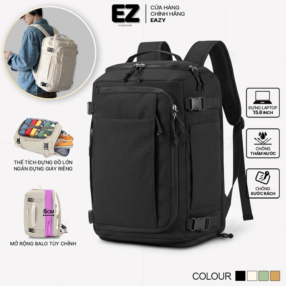 Balo du lịch chống nước EZ BALO BLA24 Balo đựng laptop 15.6 inch , Balo đựng quần áo kích thước lớn