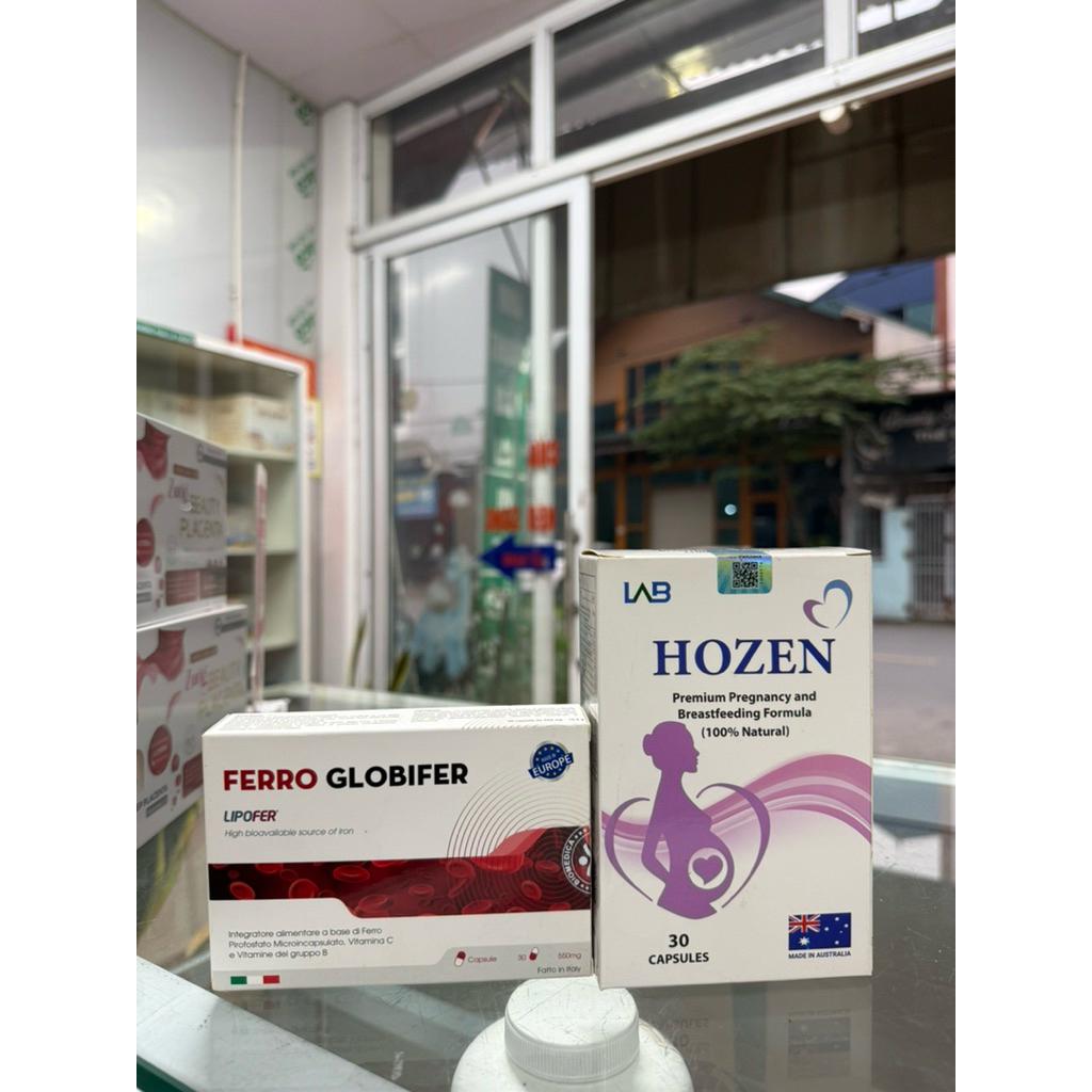 [Bộ bổ bầu] Dha Hozen + Sắt sinh học Ferro Globifer