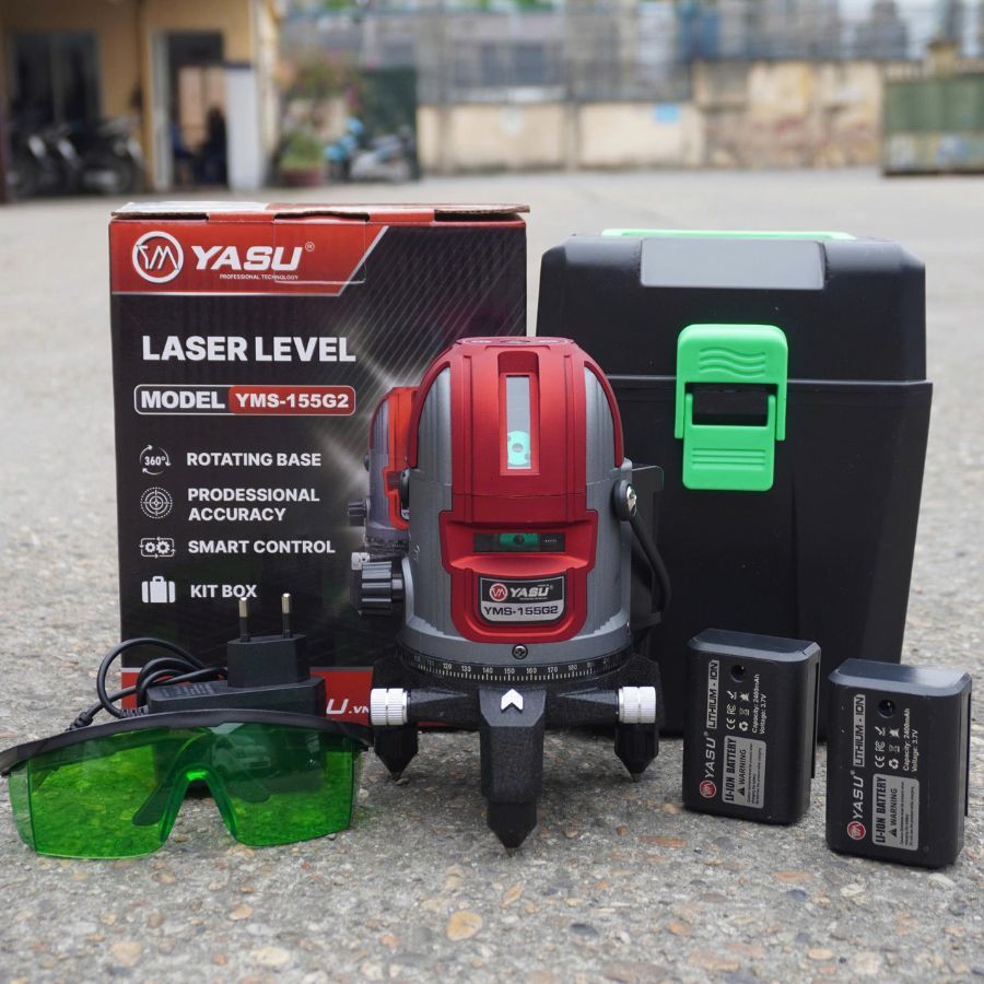MÁY CÂN MỰC LASER YAMASU YMS-155G2 5 TIA XANH SIÊU SÁNG