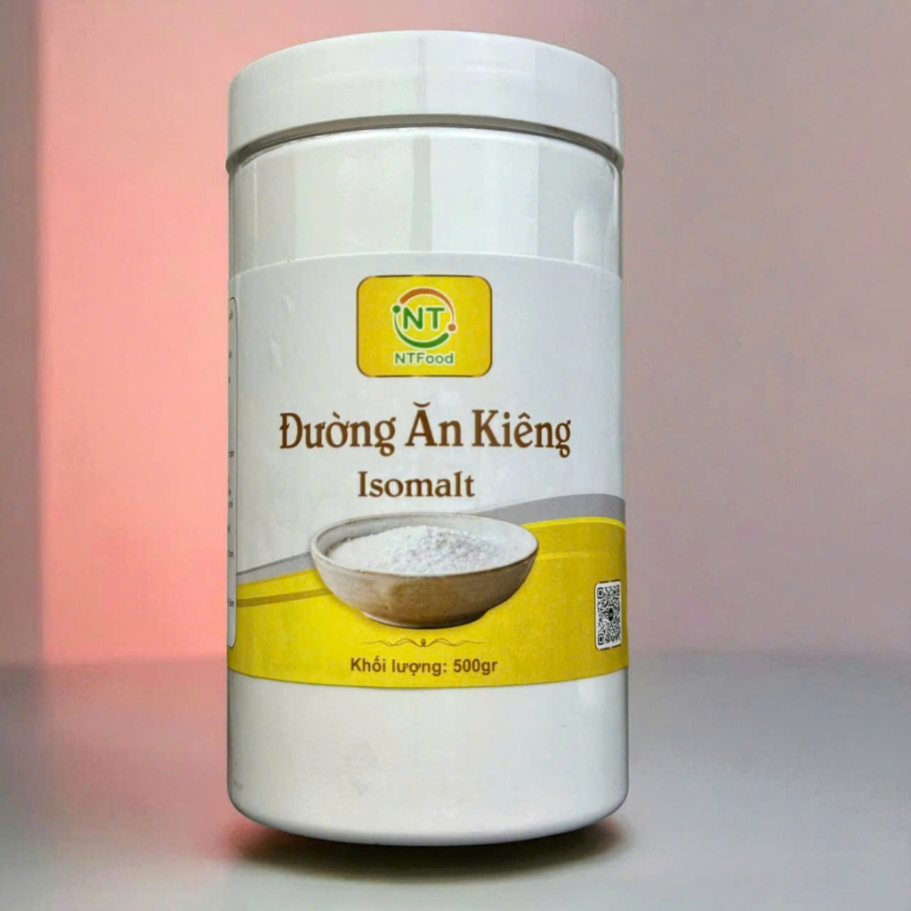 Đường Ăn Kiêng ISOMALT Hũ 500gr - Hàng nhập khẩu Đức dạng bột ( Phụ gia thực phẩm: ISOMALT ) NTFood 