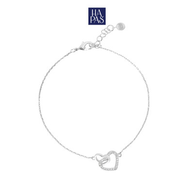 Lắc Tay Silver Cherie Đính Đá CZ HAPAS JEWELRY VT26053