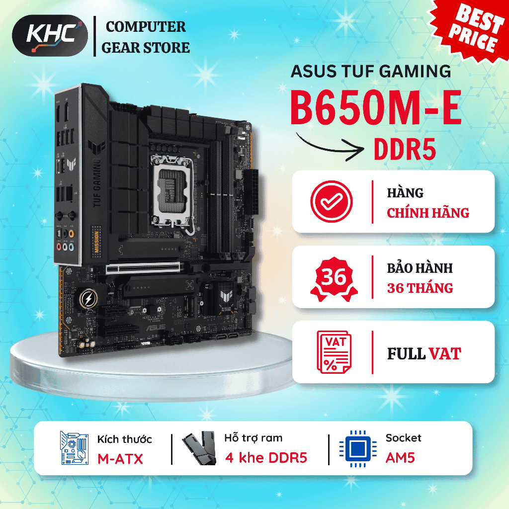 MAINBOARD ASUS TUF GAMING B650M E DDR5 (Full VAT)