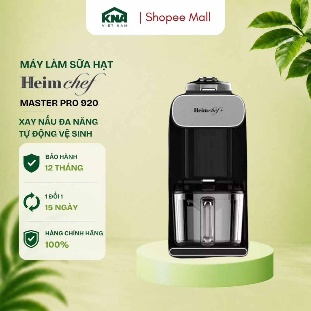 Máy Làm Sữa Hạt Heimchef Oh Master Pro 920 (1L) Nội địa Hàn Quốc - Tự Động Vệ Sinh Khử Khuẩn Sấy Khô
