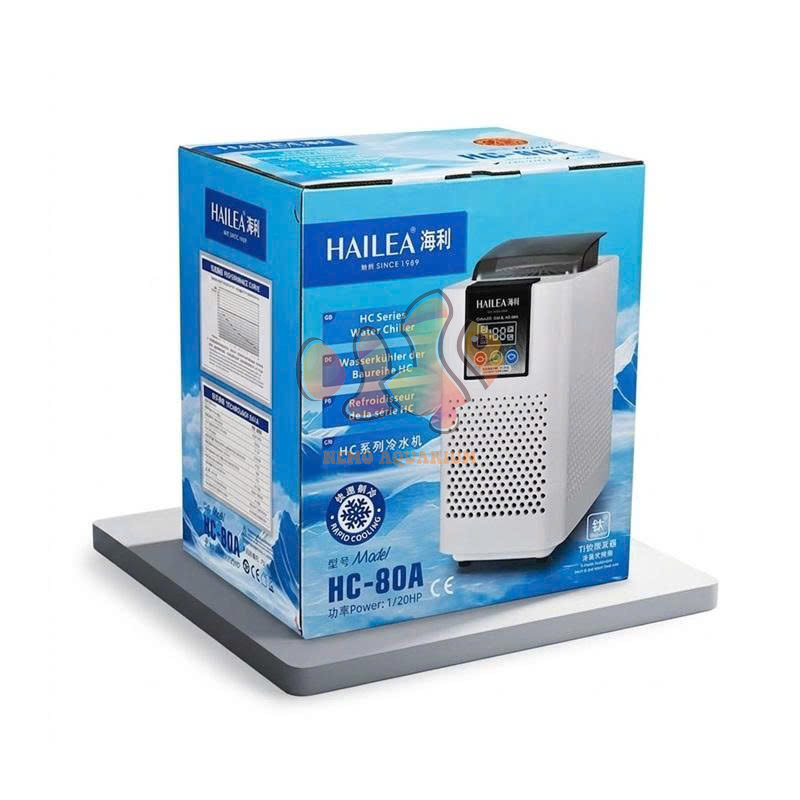 CHILLER MINI HAILEA HC 80A - MÁY LÀM LẠNH NƯỚC CHO HỒ CÁ CẢNH BIỂN THỦY SINH HC80A