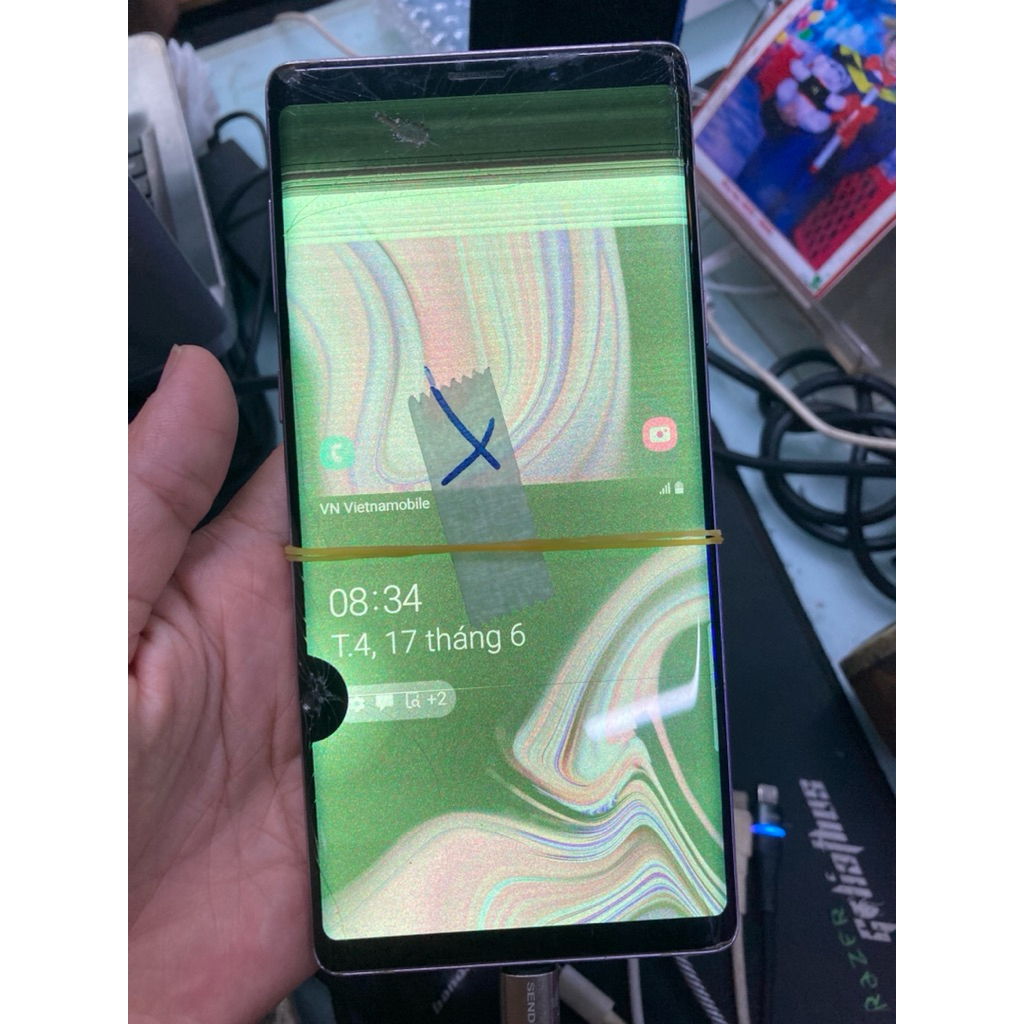 bán xác điện thoại samsung note 9 bản việt hư màn hình