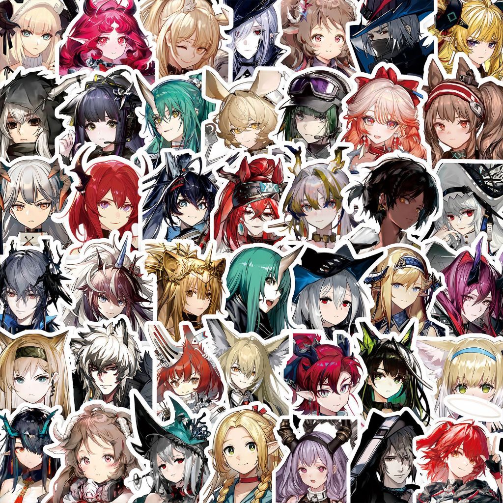[SẴN] Set 100 Hình Dán Arknights Chống Thấm Nước - Sticker Game DIY Không Trùng Lặp HD1