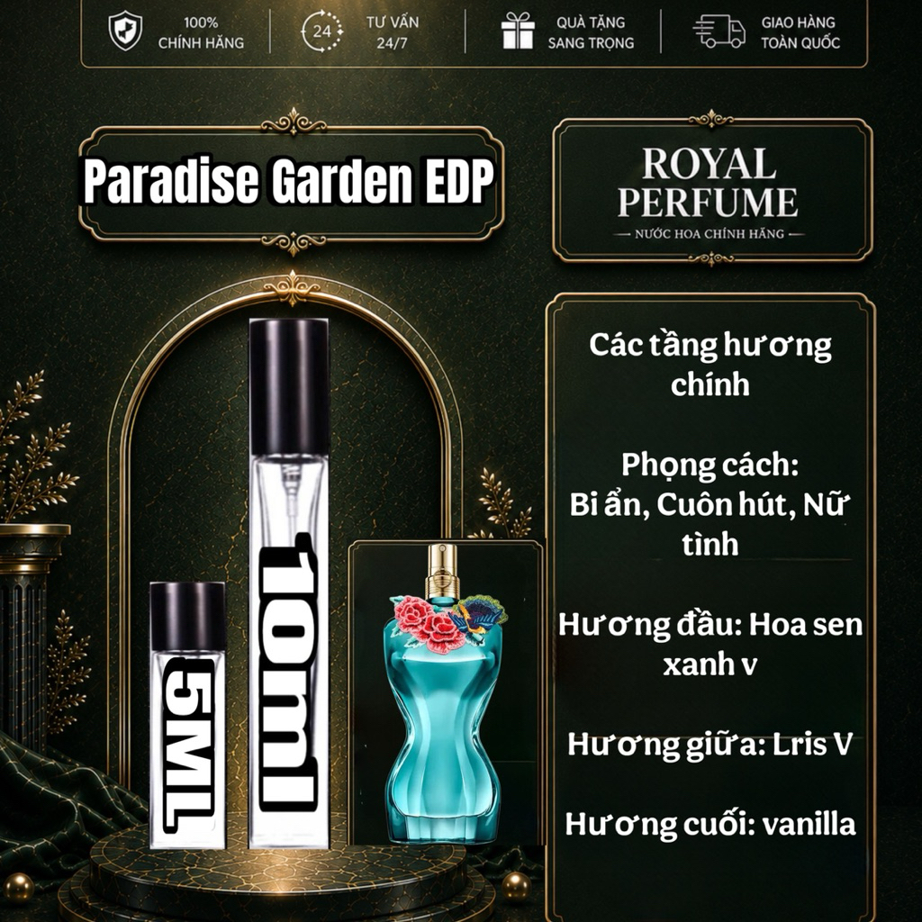 5/10ml - La Bele Paradise Garden EDP - Nước Hoa Nữ | Royal Perfume
