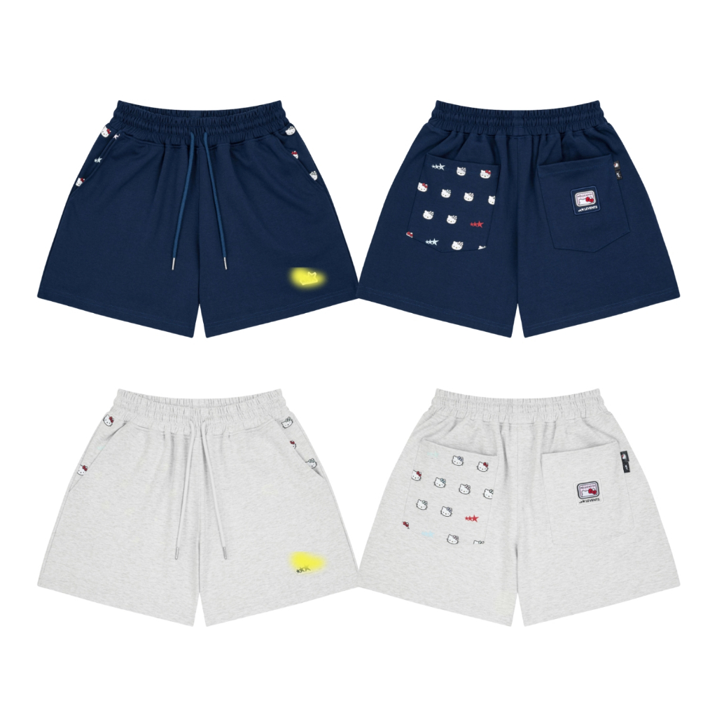 𝐋ì𝐕𝐞𝐧𝐭𝐬 𝐱 𝐇𝐞𝐥𝐥𝐨𝐊𝐢𝐭𝐭𝐲 | Emoji Pattern Shortpans / 2 Color