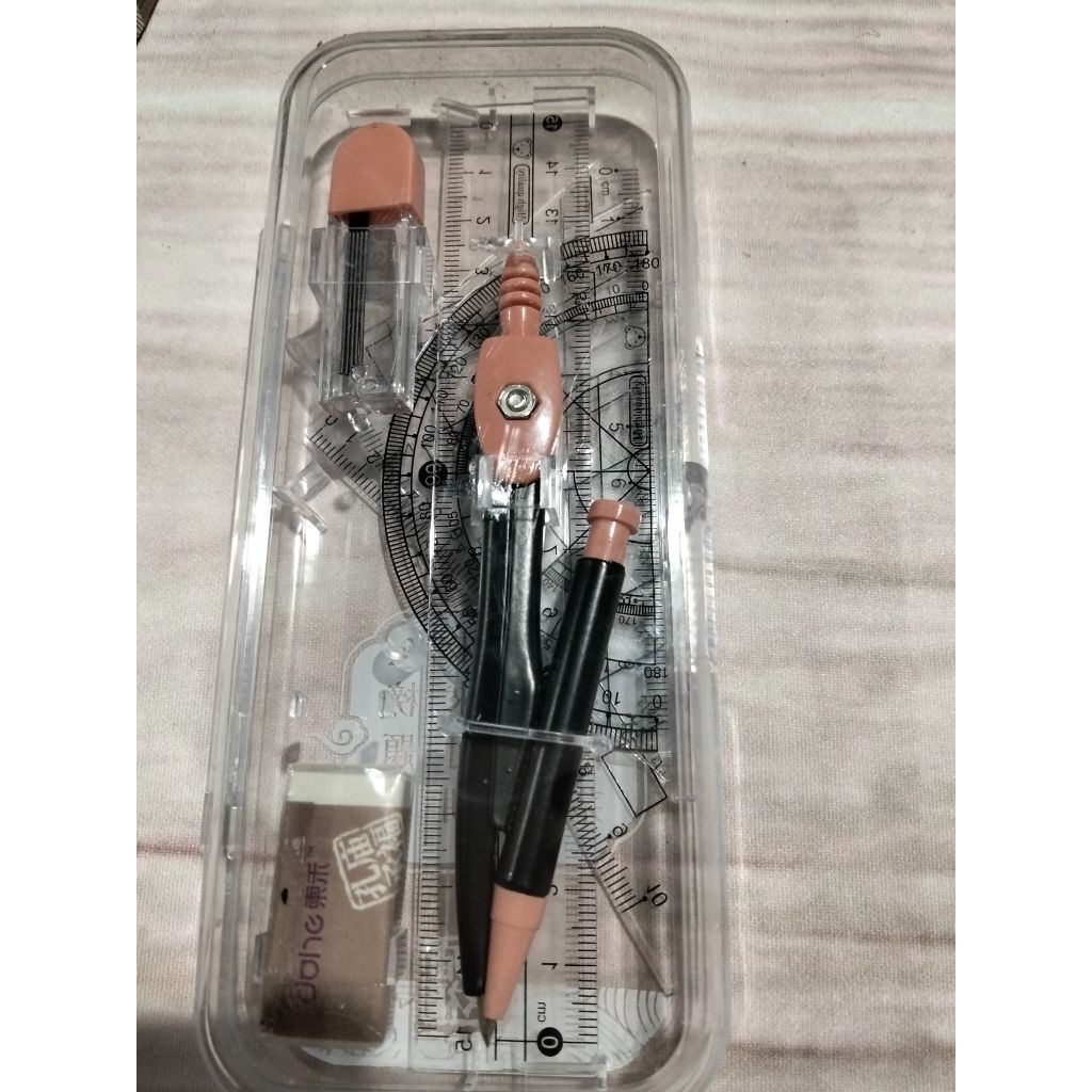 Bộ compa eke thước kẻ 7 món