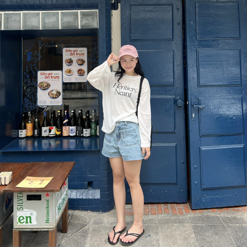 Quần short túi hộp gấu 4cm chất Jeans cotton phong cách basic Hàn Quốc S26THOP | BigBuy360 - bigbuy360.vn
