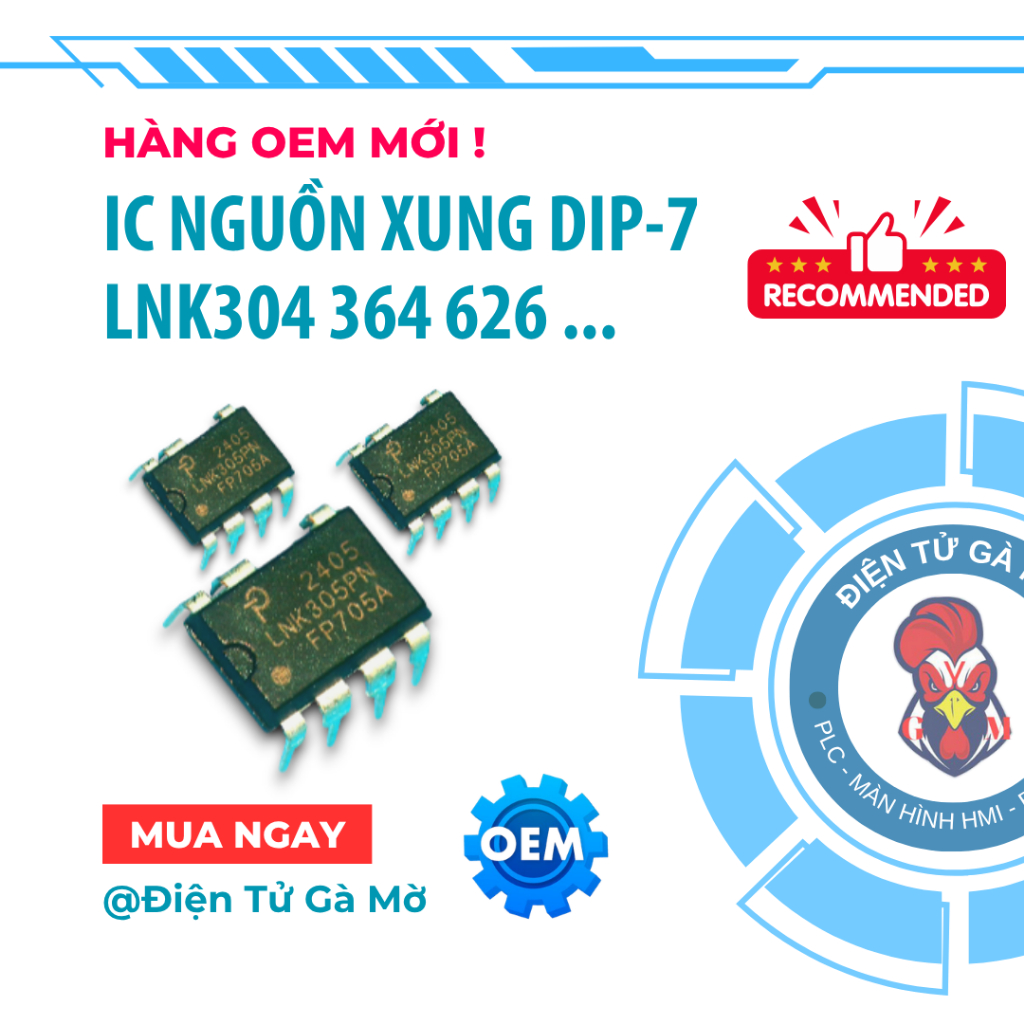 [1 CON] IC Nguồn Xung Cắm, LNK276 302 LNK304 305 306 362 363 LNK364 LNK365 562 623 624 625 LNK626PN/