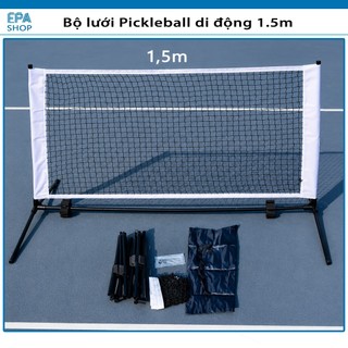 Bộ lưới Pickleball di động tại nhà 1,5m khung chắc chắn dễ dàng tháo lắp mang theo tập luyện Pickleball