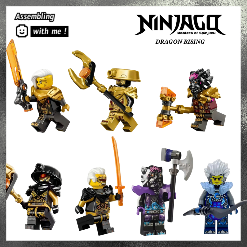 Đồ chơi lắp ráp Minifigures Ninjago Dragon Rising 1 & 2 - các nhân vật phản diện