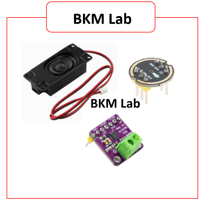 Combo Âm Thanh Arduino ESP32 – Loa Mini + Micro INMP441 I2S + Mạch Khuếch Đại MAX98357A Module DIY