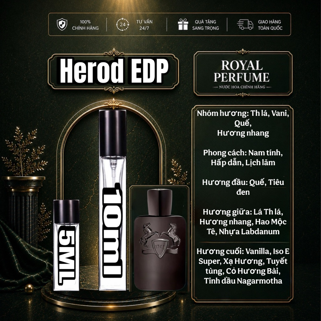 5/10ml PDM Herod - Nước Hoa Nam | Royal Perfume