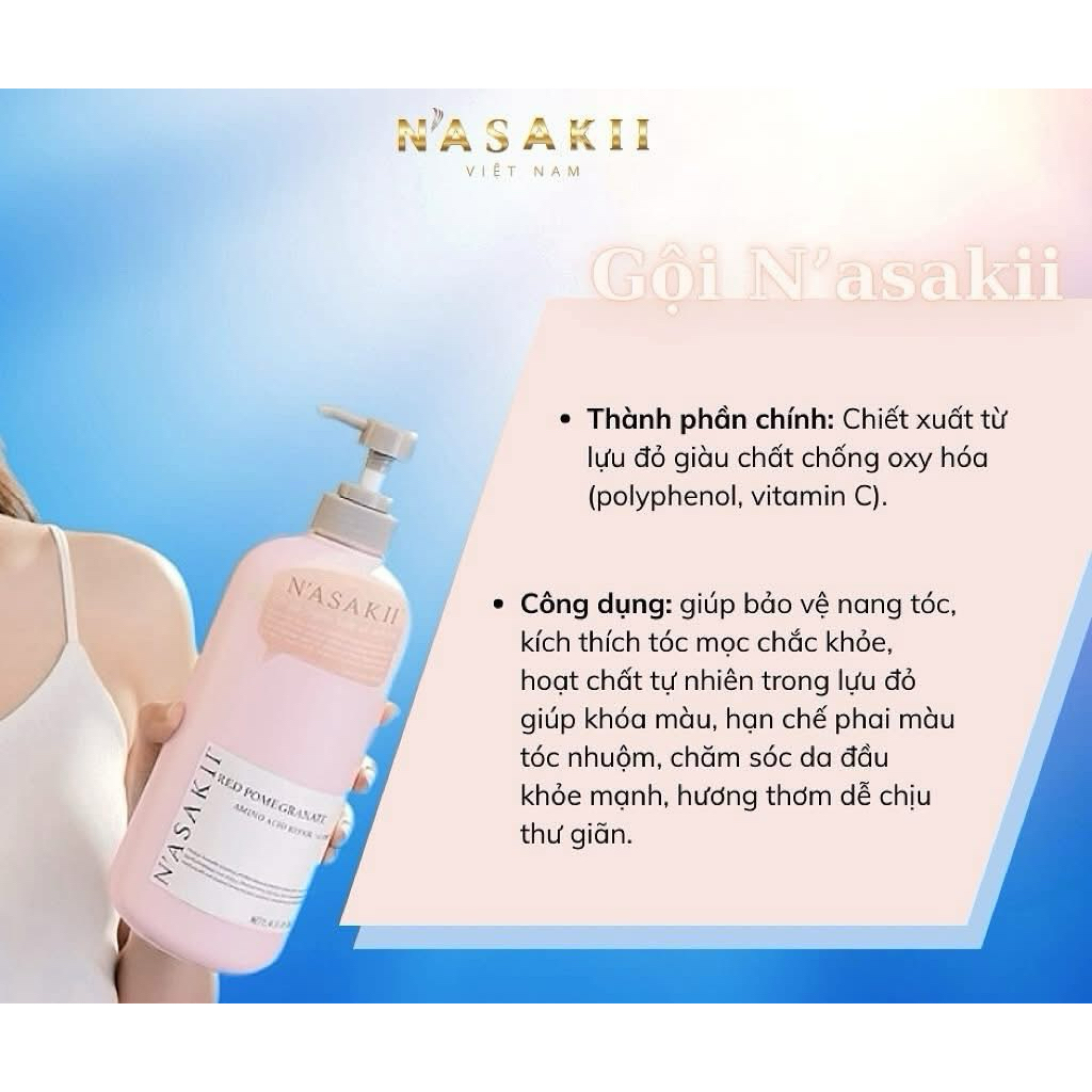 Dầu Gội Nasakii 1000ml
