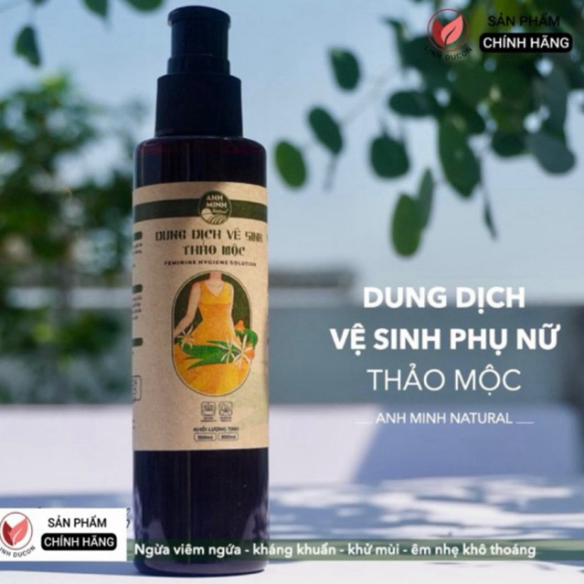 Dung dịch vệ sinh thảo mộc giảm nấm ngứa khí hư sáng hồng an toàn cho mẹ bầu và bé gái | Linhducon -