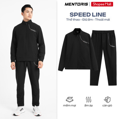 Bộ Quần Áo Gió Nam MENTORIS Cao Cấp, Form Thể Thao Hiện Đại, Thiết Kế Thể Thao Trẻ Trung MCBG25W017