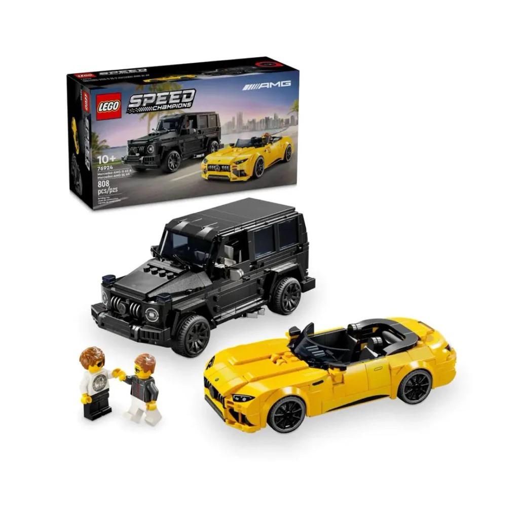 ( CÓ SẴN - HỎA TỐC HN ) Đồ Chơi Lắp Ráp Siêu Xe Mercedes Amg Gt Roadster 2024 & Amg G63 LEGO SPEED C