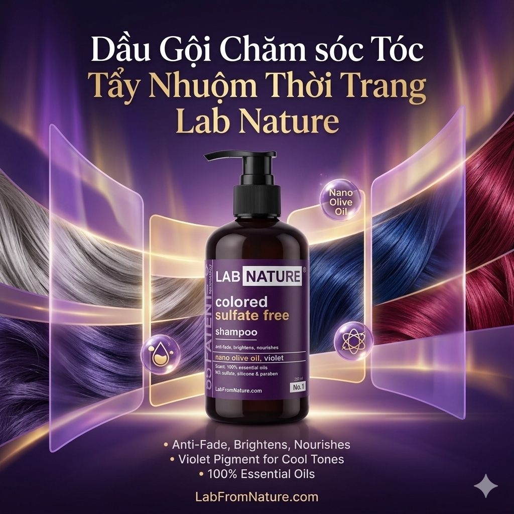 Dầu Gội Chăm Sóc Tóc Tẩy Nhuộm Thời Trang Lab Nature 250ml