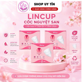 Cốc nguyệt san Lincup Mỹ chính hãng - Silicon Y tế an toàn, không tràn, thoải mái, dễ sử dụng