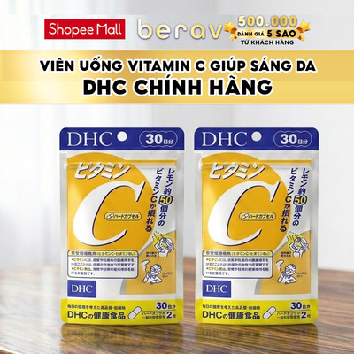 Viên Uống DHC Bổ Sung Vitamin C Nhật Bản Vitamin C Hard Capsule (60v/gói hoặc 180v/gói)