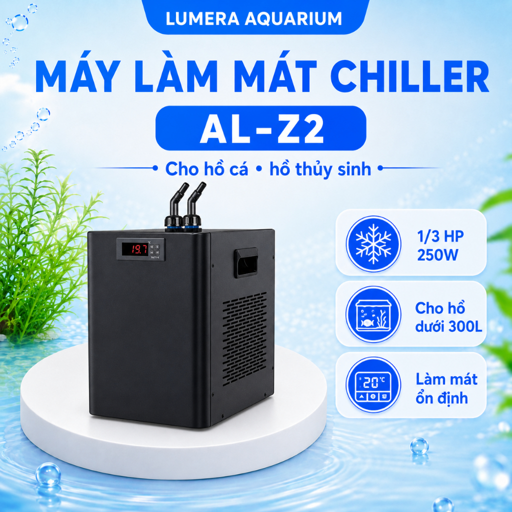 [Lumera Aquarium] Máy Làm Mát Chiller AL-Z2 Cho Hồ Cá, Thủy Sinh