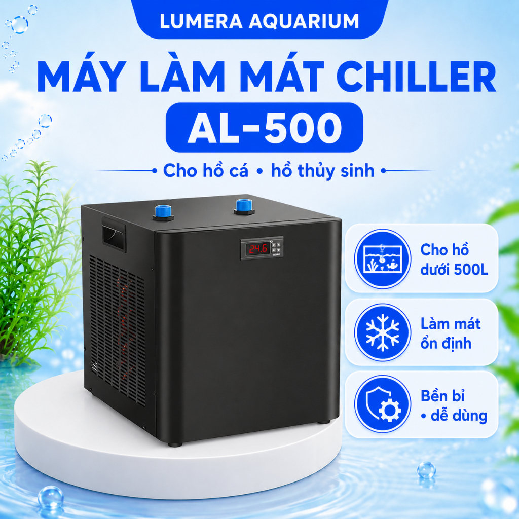 [Lumera Aquarium] Máy Làm Mát Chiller AL-500 Cho Hồ Cá, Thủy Sinh