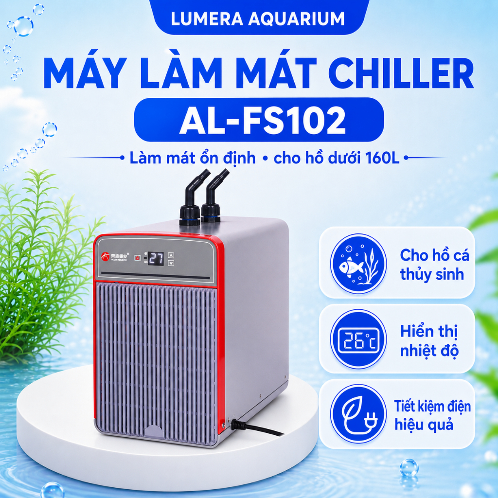[Lumera Aquarium] Máy Làm Mát Chiller AL-FS102 Cho Hồ Cá, Thủy Sinh
