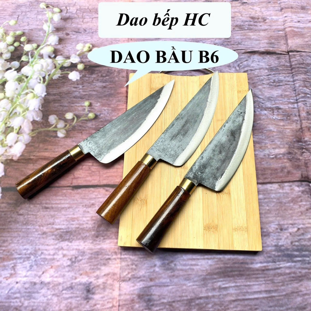 Dao Bầu chuyên lọc thái sắc bén ( Dao bầu B6 Làm Từ Thép Nhíp Xe)