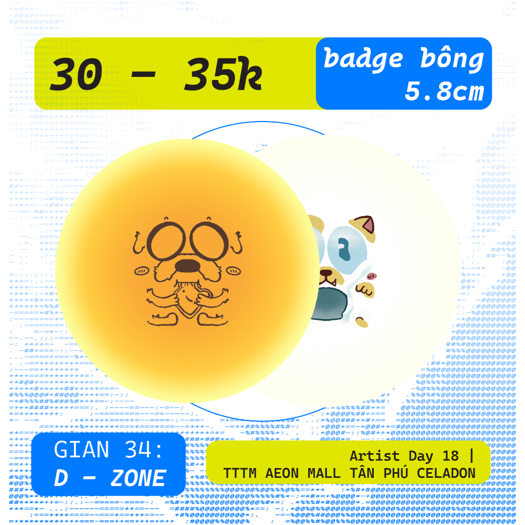 Adventure Time - Jake và Cake Bél (Badge Bông 5.8cm)